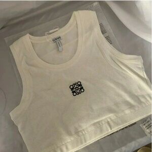 Loewe Cropped Anagram Tank Top